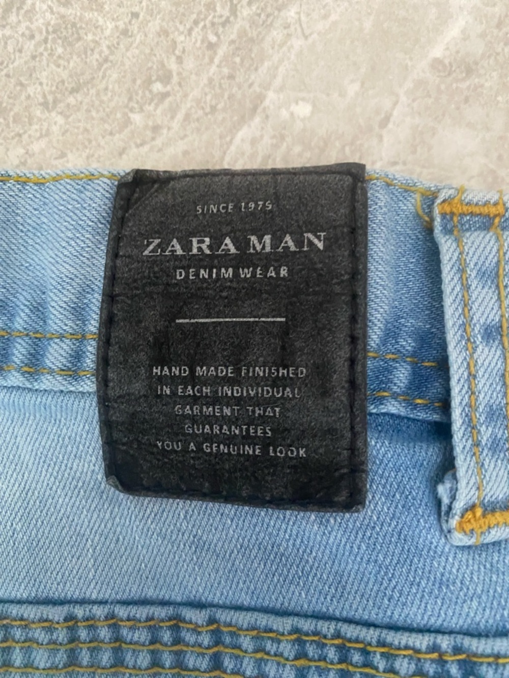 ZARA MAN Mens Light Wash Denim Slim Fit Jeans | 32 - Picture 12 of 13